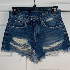 Blank NYC denim high rise shorts.